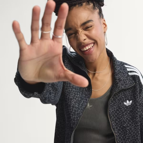 Campera Adidas Originals Oversized Firebird Animal Print