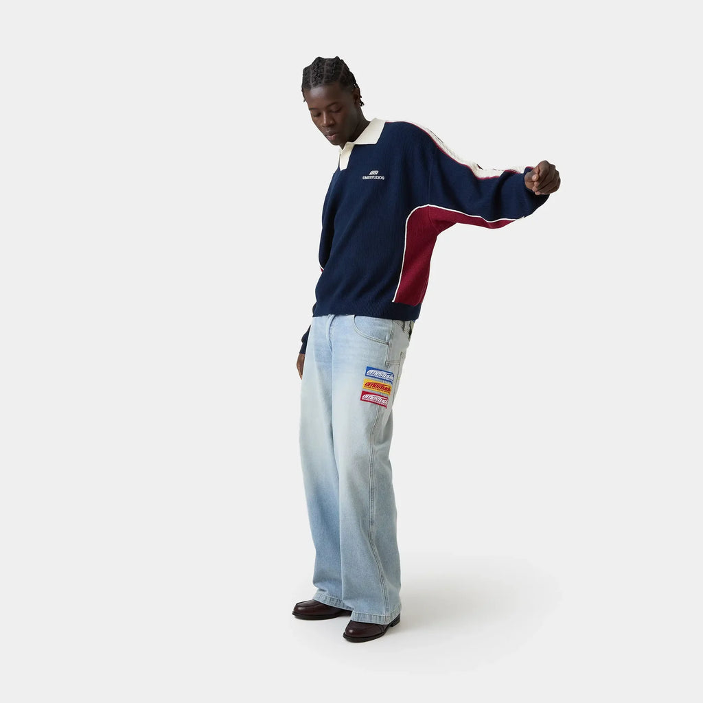 Polo tejida Eme Studios “Chully Navy”