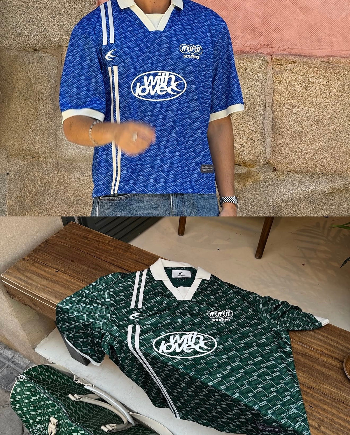 Polo Scuffers monogram Blue