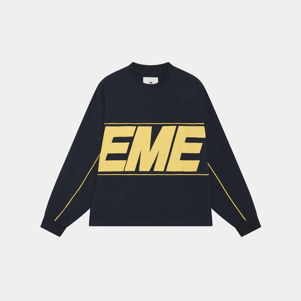 Manga Larga Eme Studios Crossline Navy