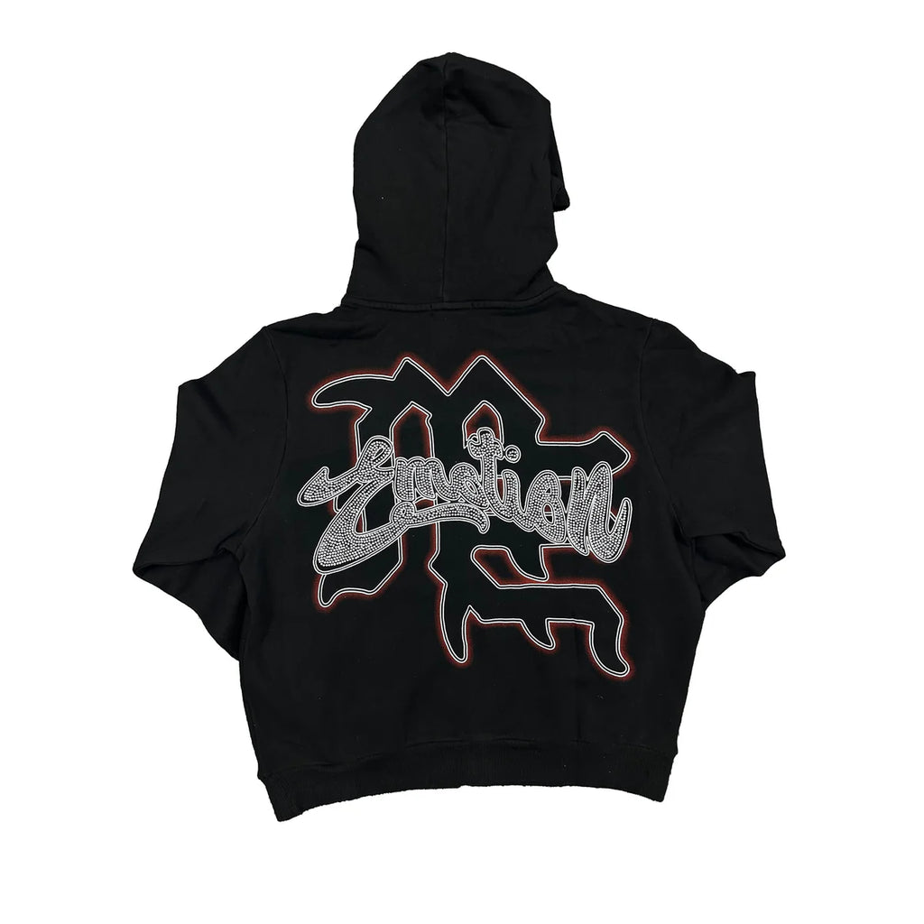 Campera Mixed Emotion Black “Rhinestone”