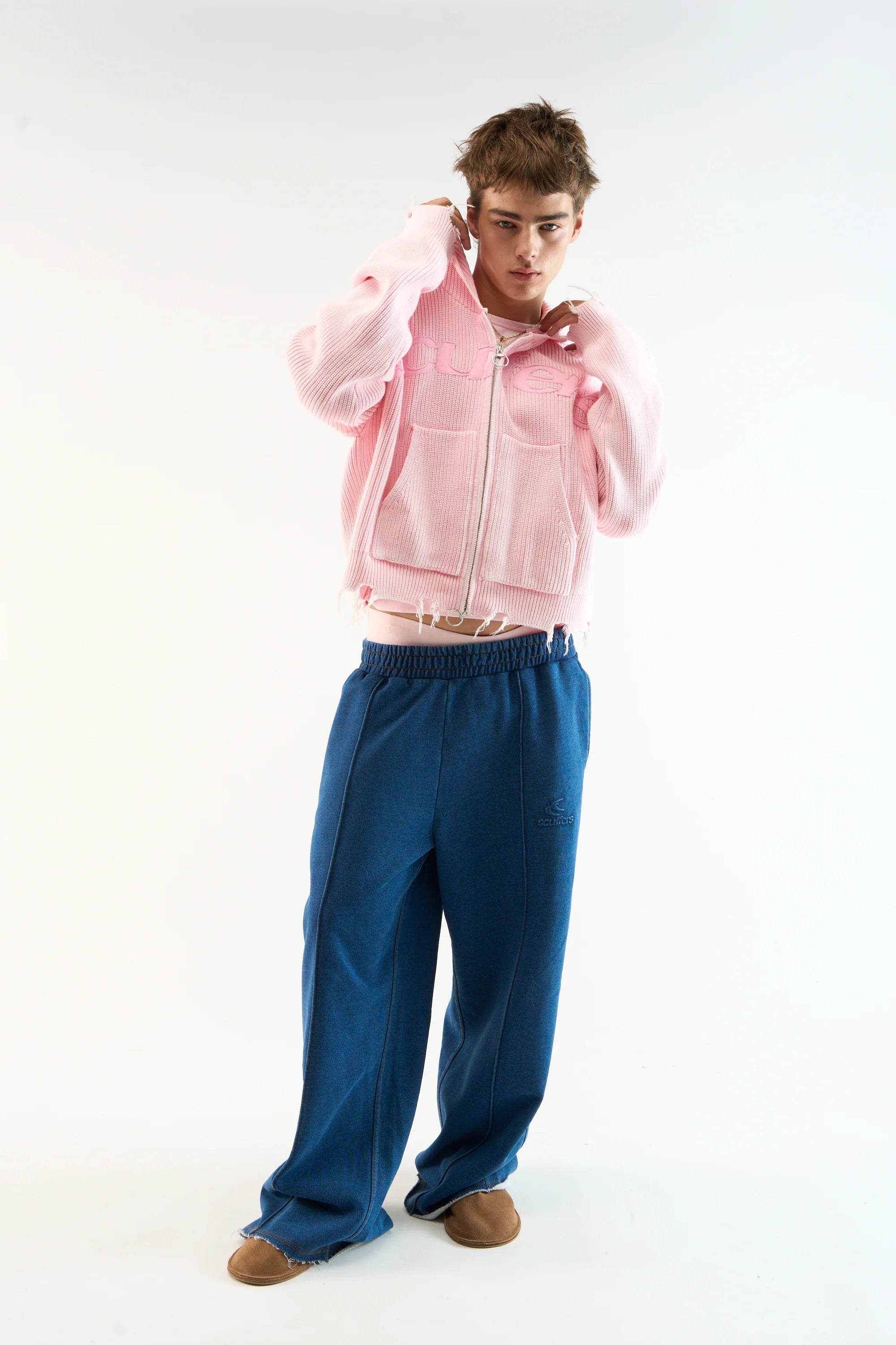 Campera Scuffers Light Pink Buzz Knit