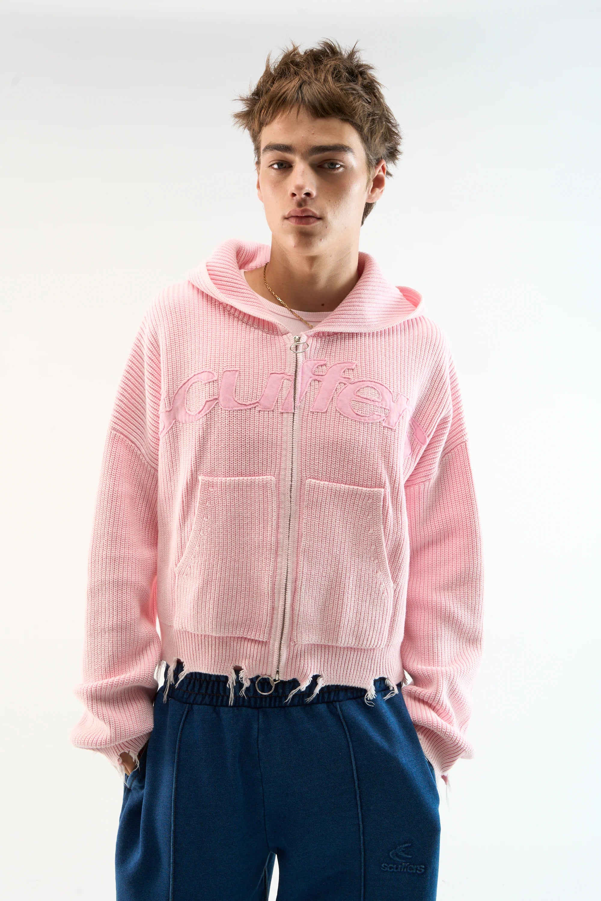 Campera Scuffers Light Pink Buzz Knit