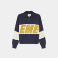 Zip Knit Eme Studios Navy Mustard