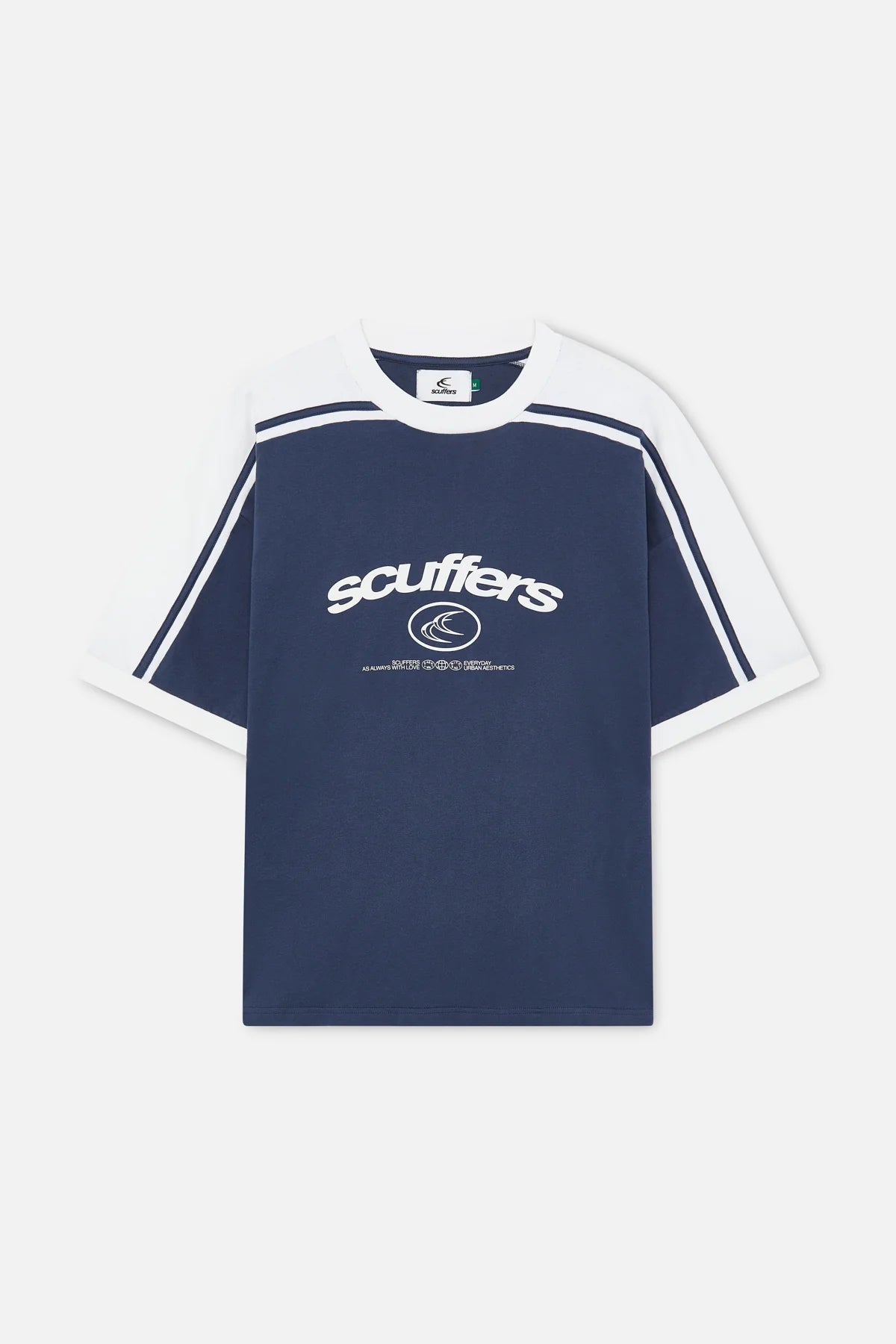 Effortless Navy — Panel T-Shirt (Scuffers)