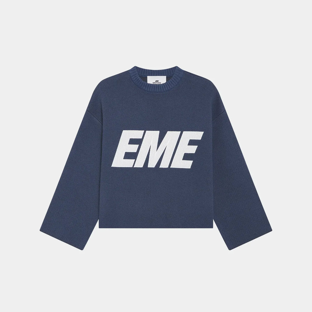 Flux Navy Knit Sweater