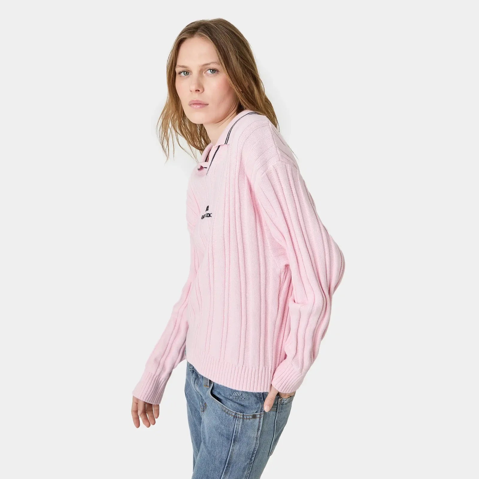 Polo tejida Eme Studios Pivot Candy
