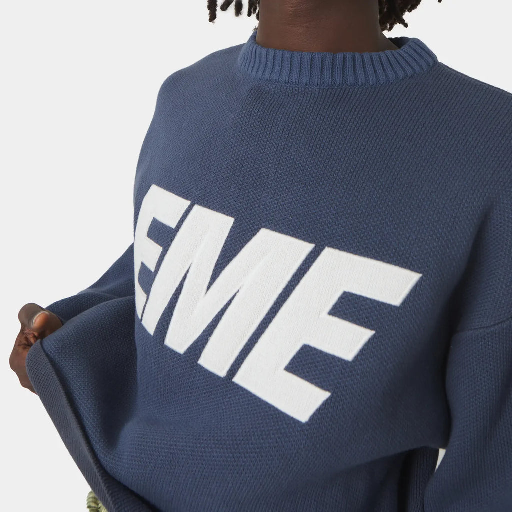 Flux Navy Knit Sweater