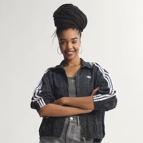 Campera Adidas Originals Oversized Firebird Animal Print