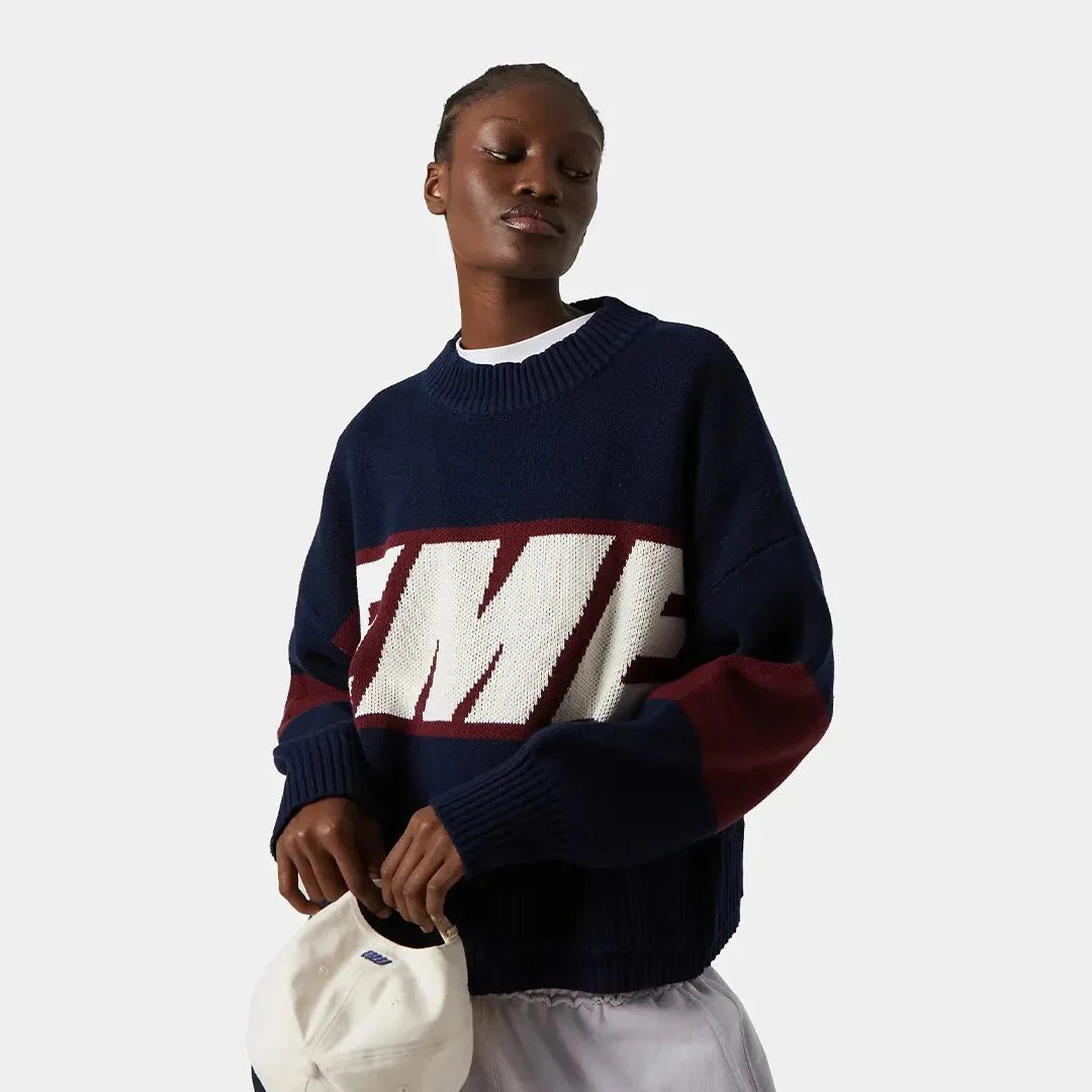 Thrill Indigo — Knit Sweater (EME Studios)