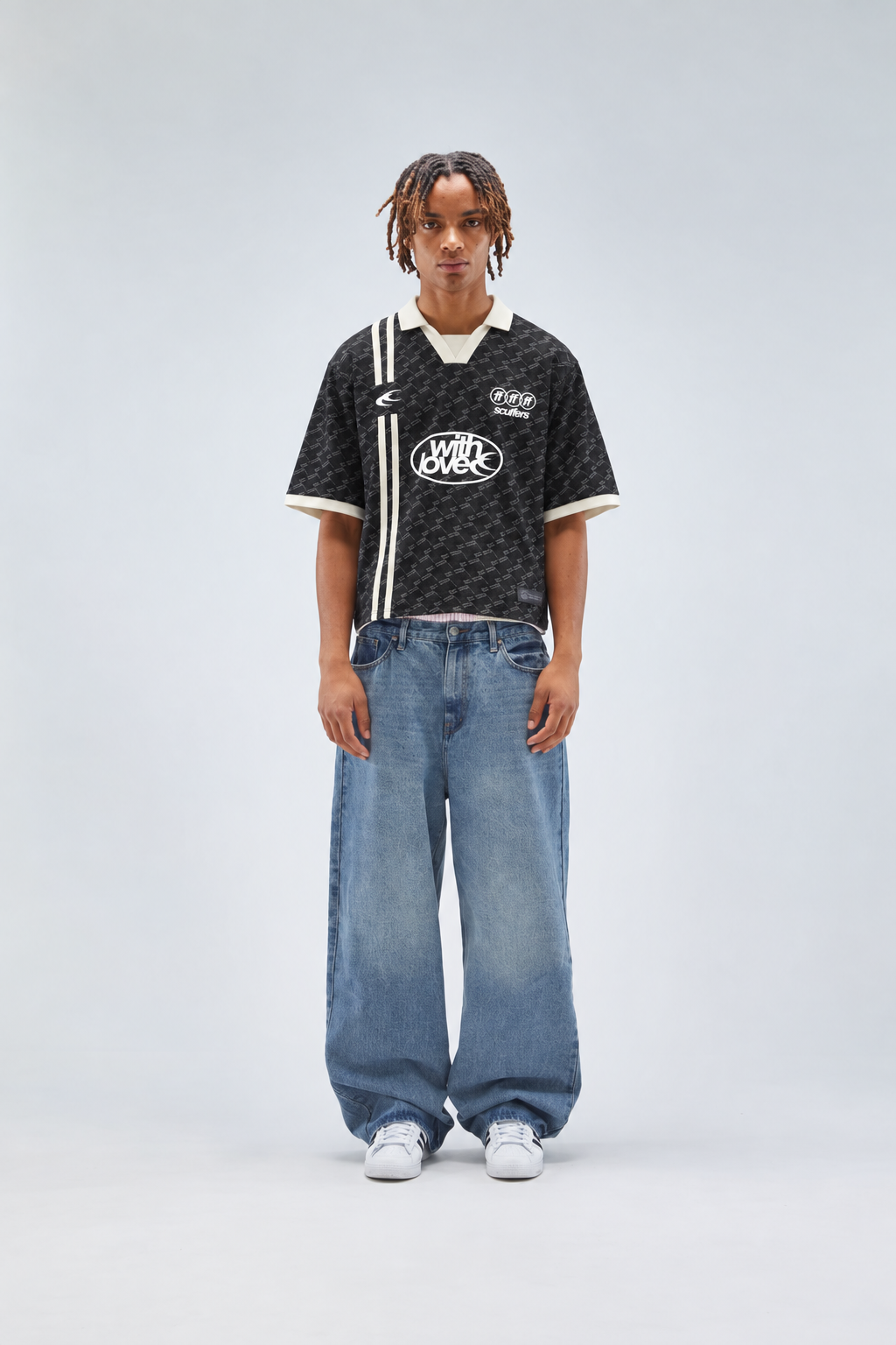 Polo Scuffers monogram Black