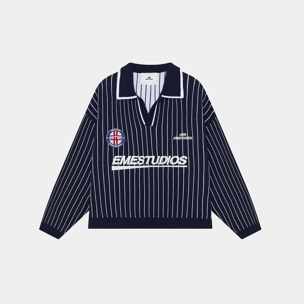Polo tejida EmeStudios Pinstripe