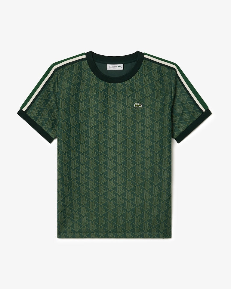 Remera femenina Lacoste “Monogram Jacquard Green”
