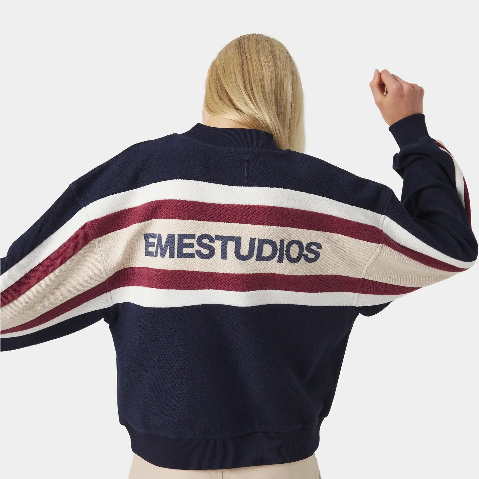 Buzo medio cierre Eme Studios Vanguard Navy