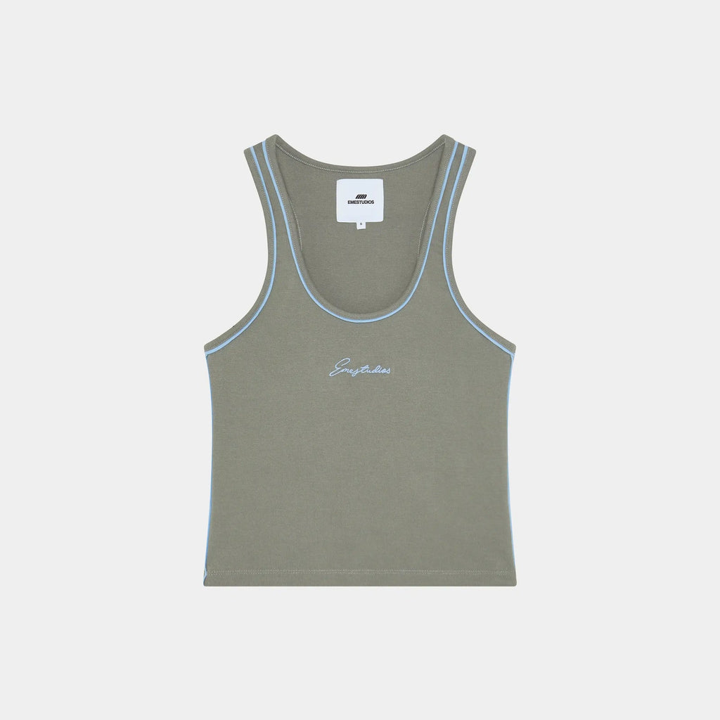 Musculosa femenina Eme Studios Graf Heather Grey