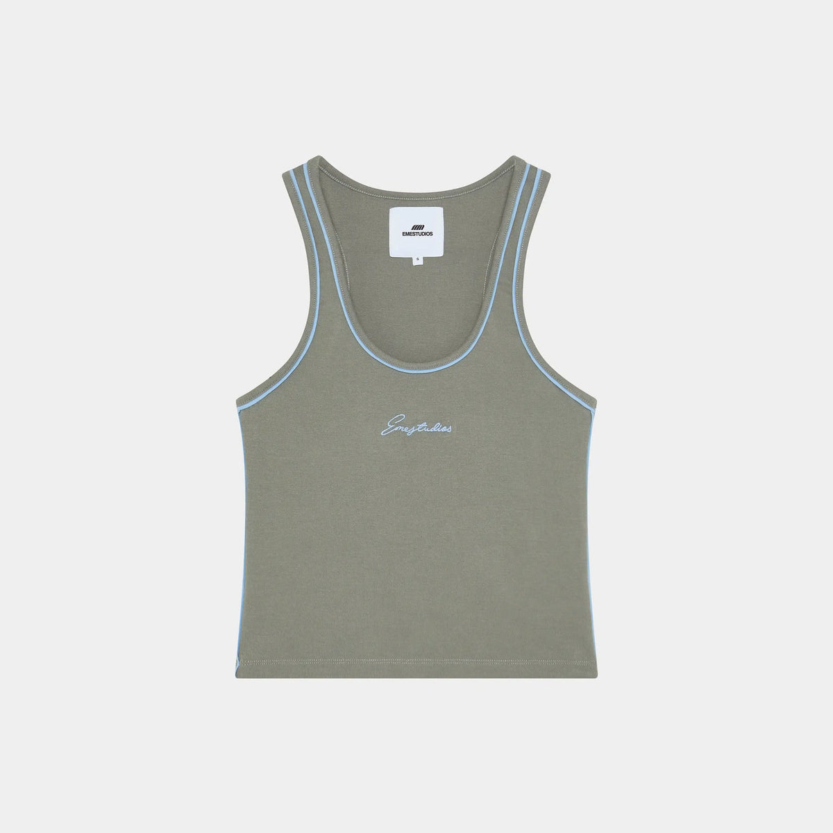 Musculosa femenina Eme Studios Graf Heather Grey