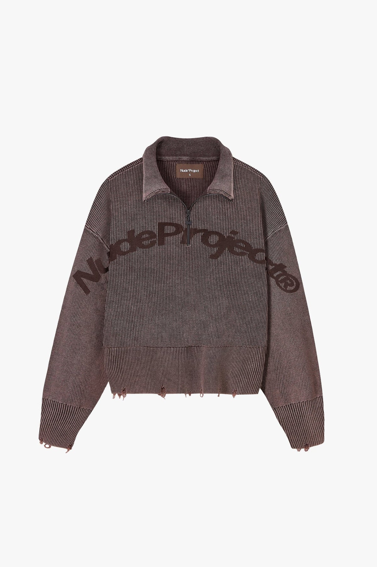 Suéter medio cierre Nude Project Beast Quarter Brown