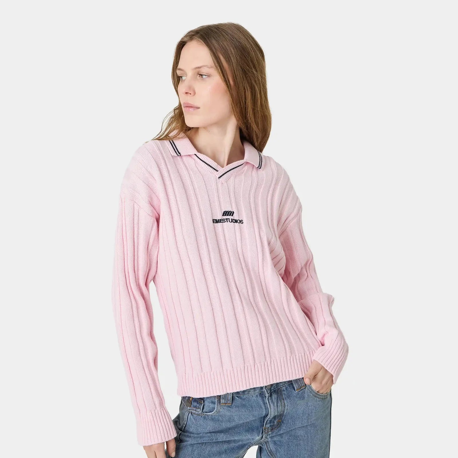 Polo tejida Eme Studios Pivot Candy