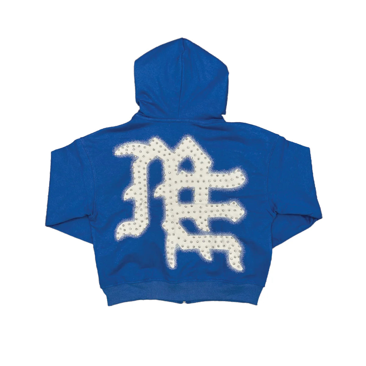 Campera Mixed Emotion Blue “End” Rhinestone