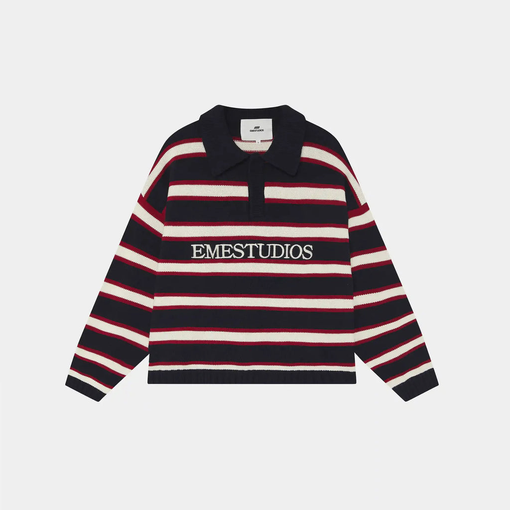 Sweet Navy Knit Polo
