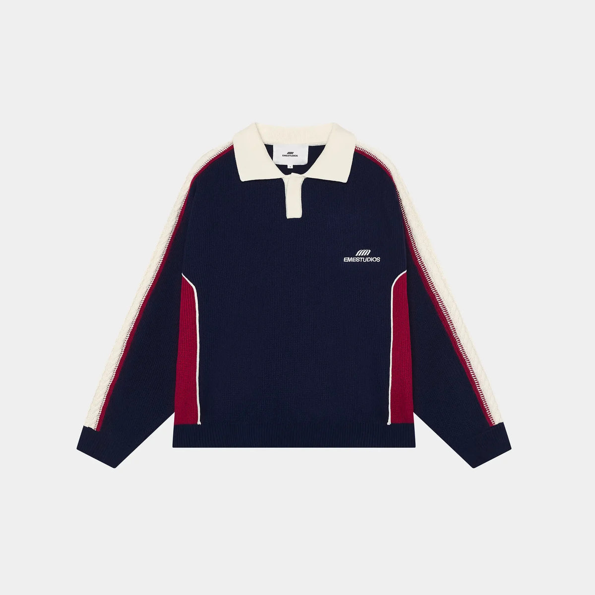 Polo tejida Eme Studios “Chully Navy”