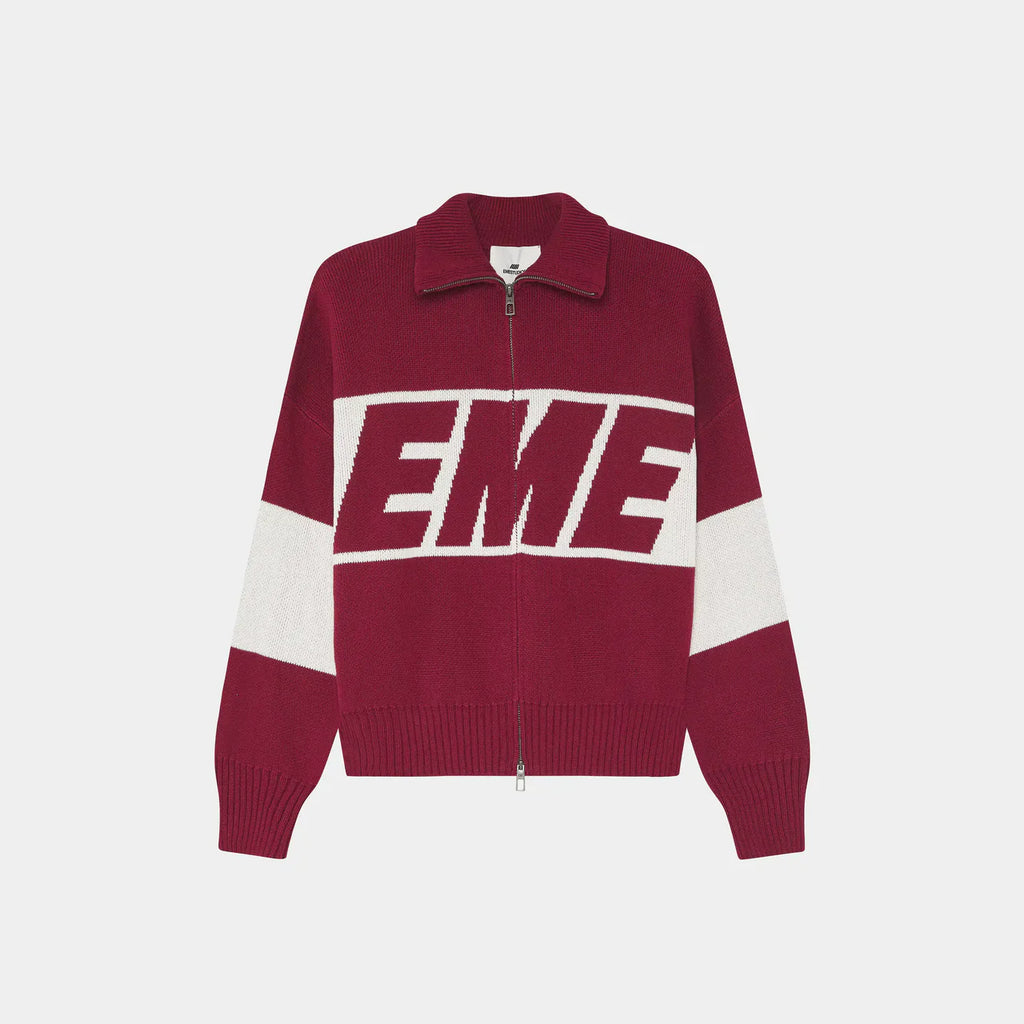Zip Knit Eme Studios Burgundy
