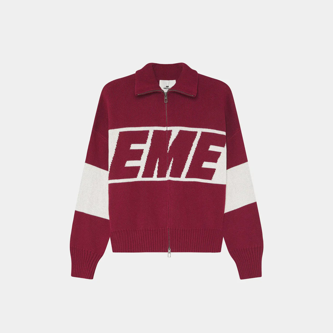 Zip Knit Eme Studios Burgundy