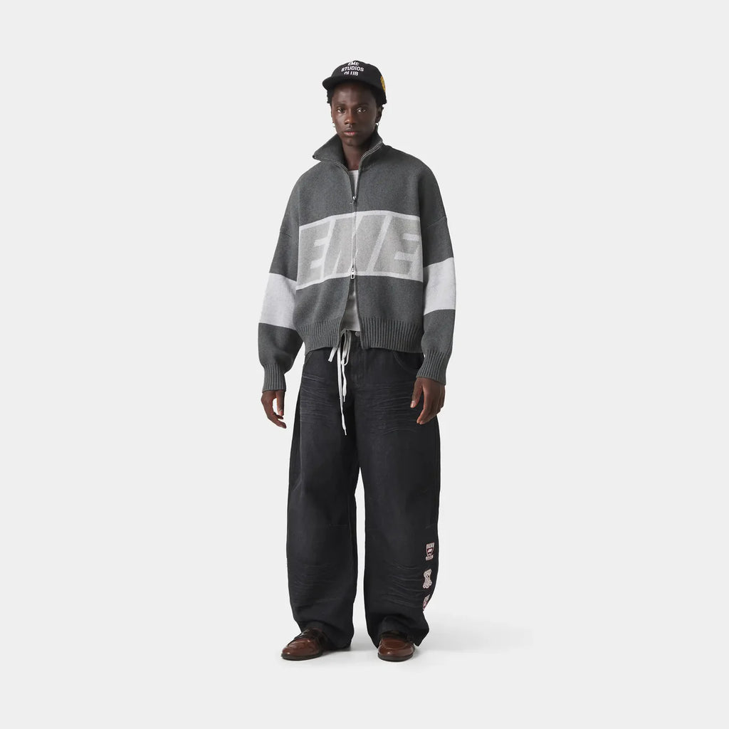 Zip Knit Eme Studios Grandpa Grey