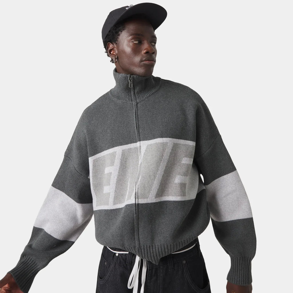 Zip Knit Eme Studios Grandpa Grey