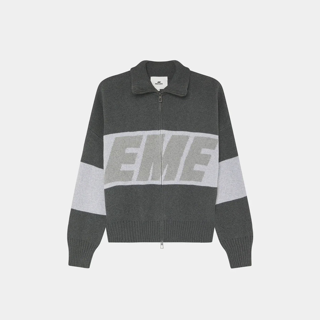 Zip Knit Eme Studios Grandpa Grey
