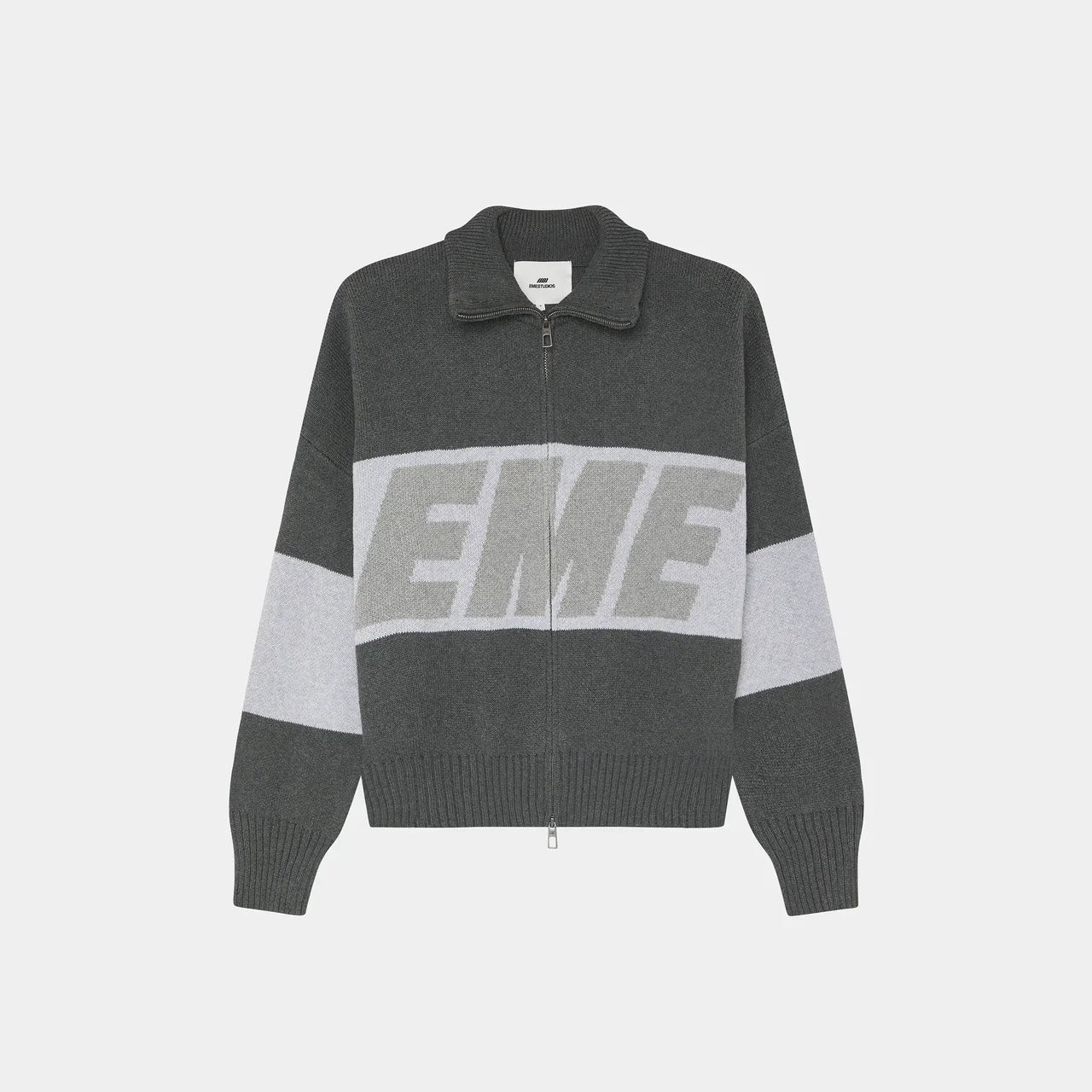 Zip Knit Eme Studios Grandpa Grey