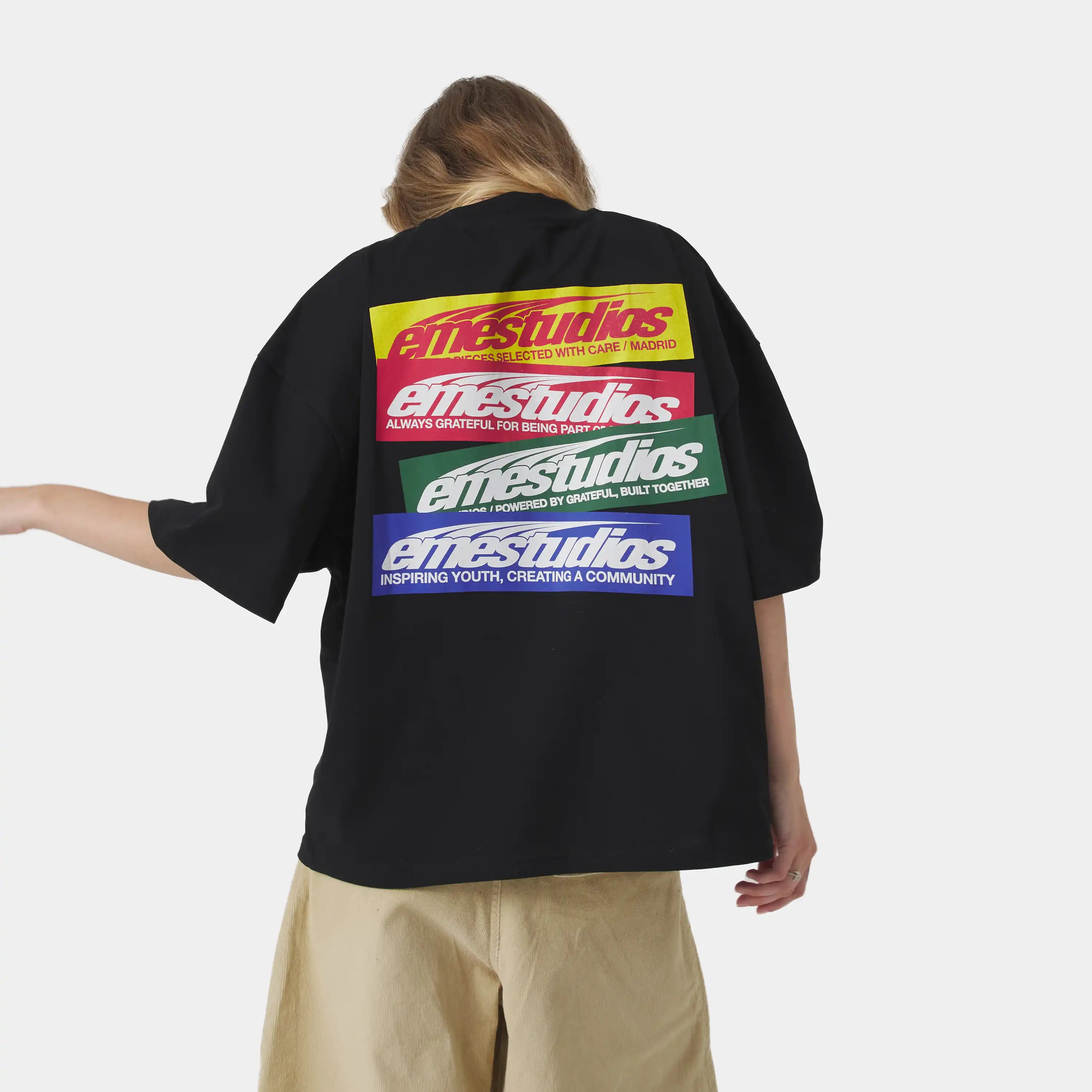 Stick Black — Oversized Tee (EME Studios)