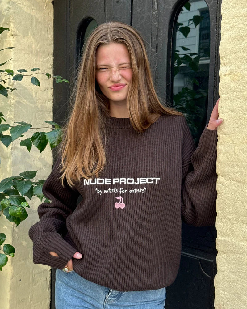Suéter de punto Nude Project Wavy Brown