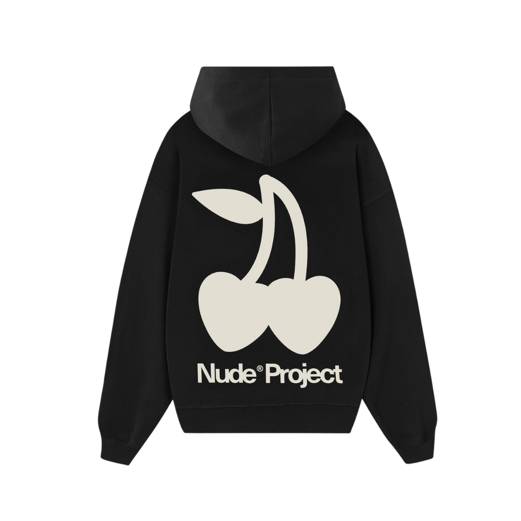 Hoodie Nude Project Black “Cherry Logo”