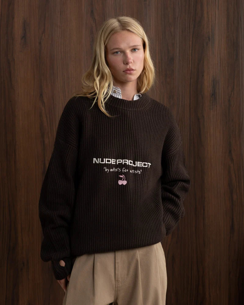 Suéter de punto Nude Project Wavy Brown