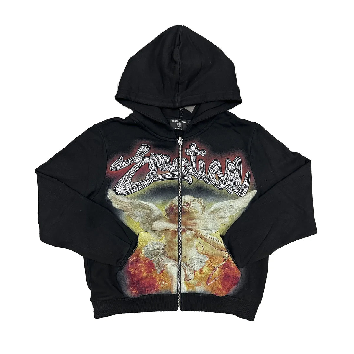 Campera Mixed Emotion Black “Rhinestone”