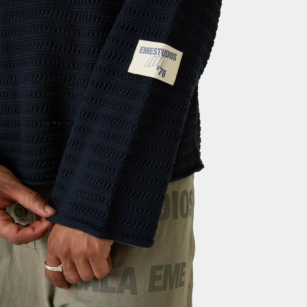 Suéter ligero Eme Studios Katia Navy