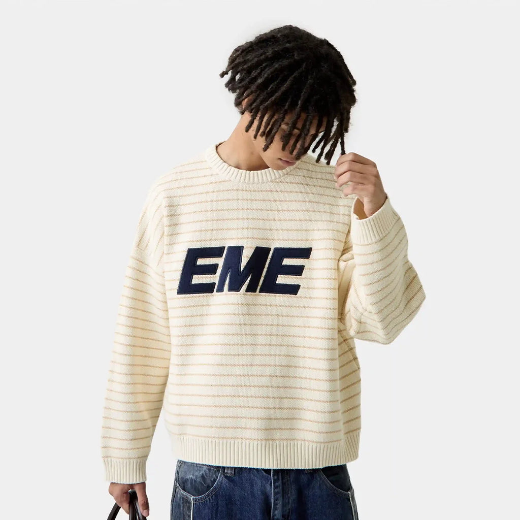 Pinstripe Sugar Knit Sweater