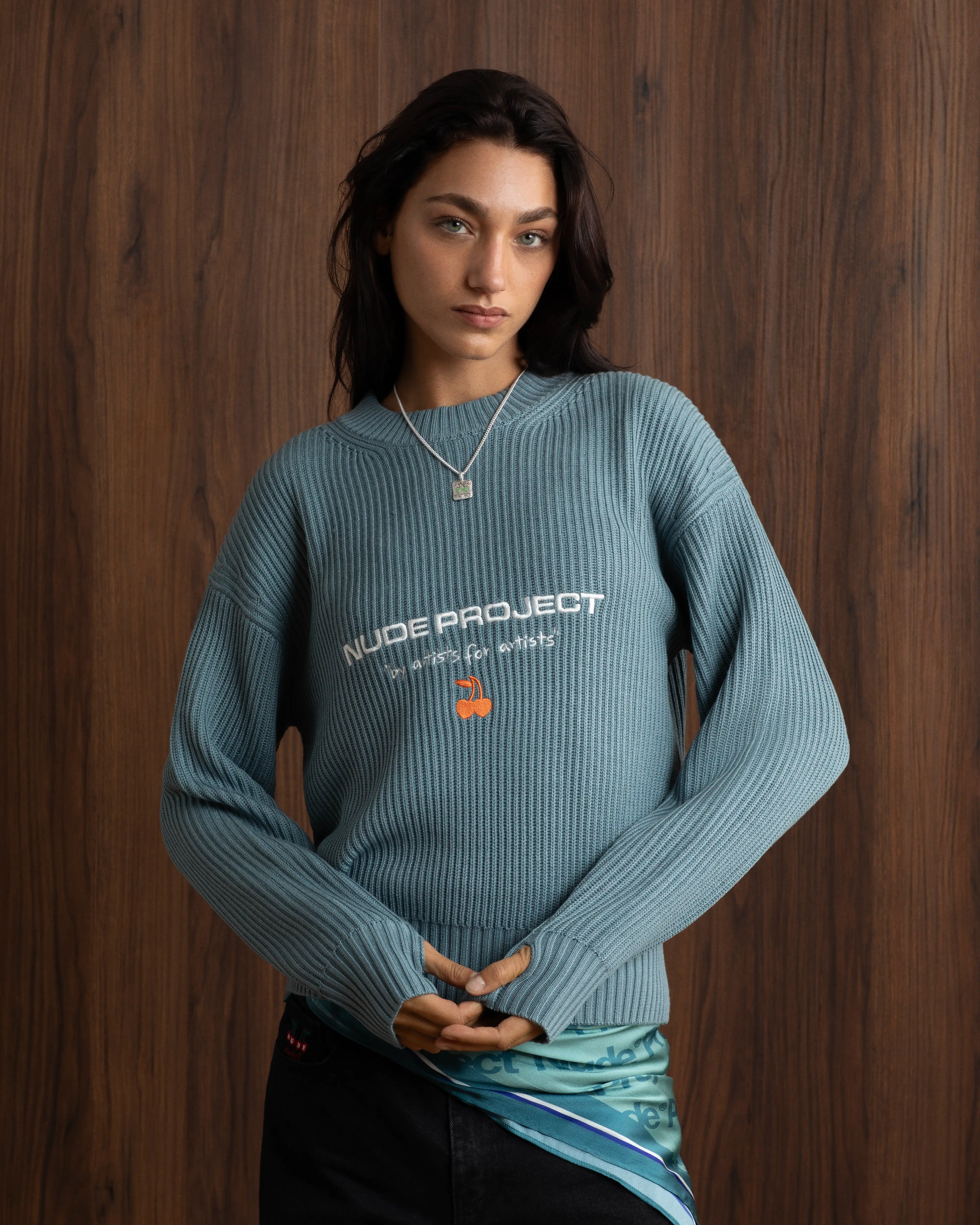 Suéter de punto Nude Project Wavy Blue