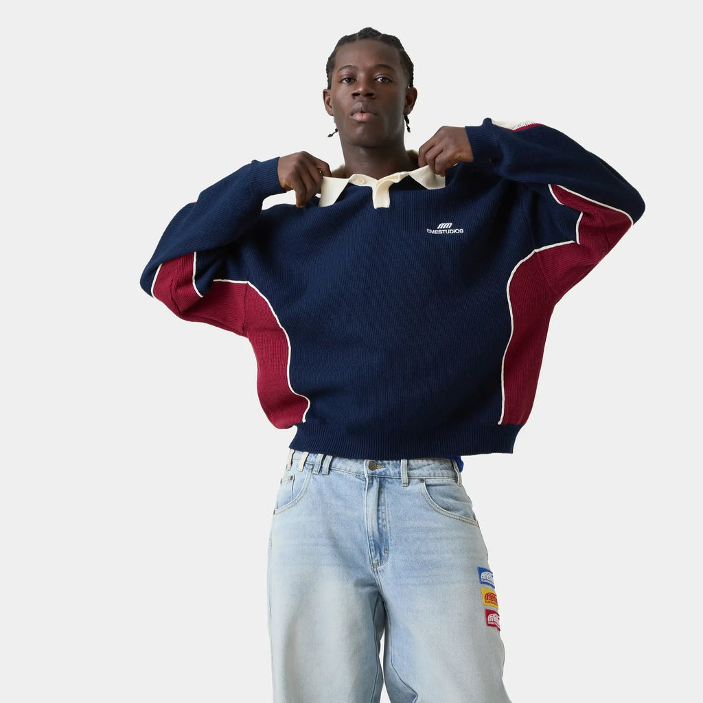 Polo tejida Eme Studios “Chully Navy”