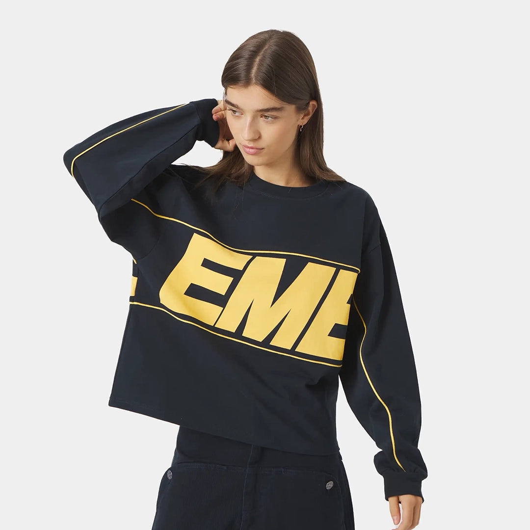 Manga Larga Eme Studios Crossline Navy