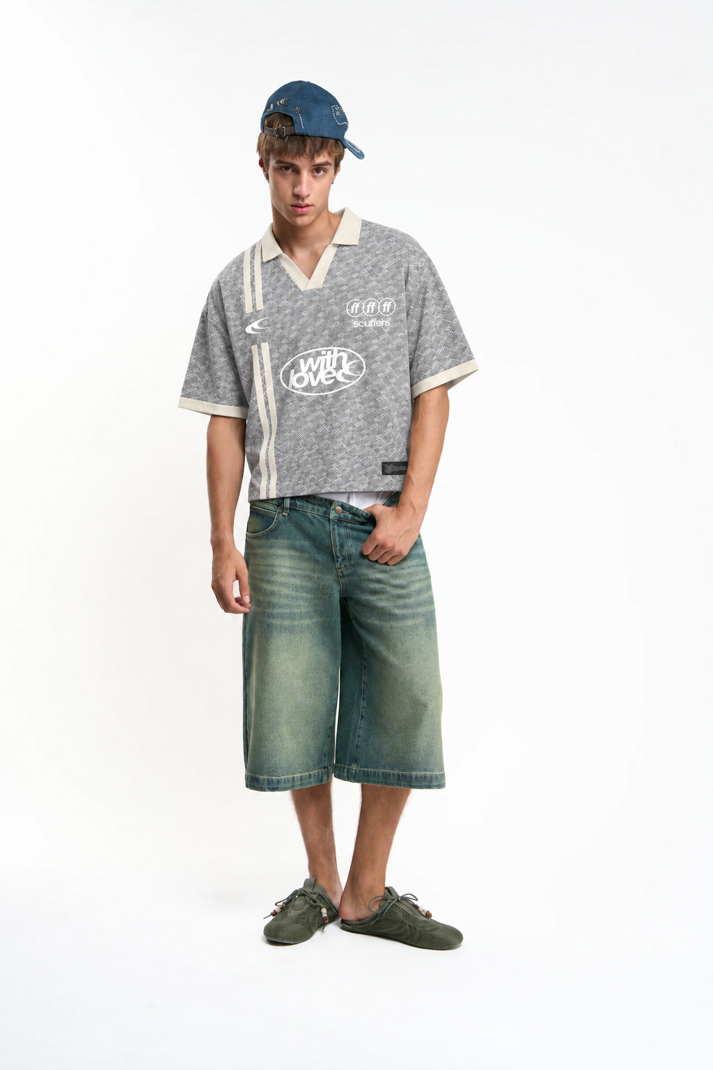 Polo Scuffers monogram Grey