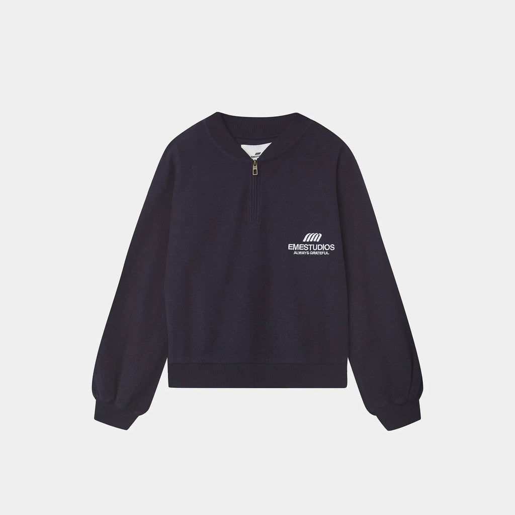 Buzo medio cierre Eme Studios Vanguard Navy