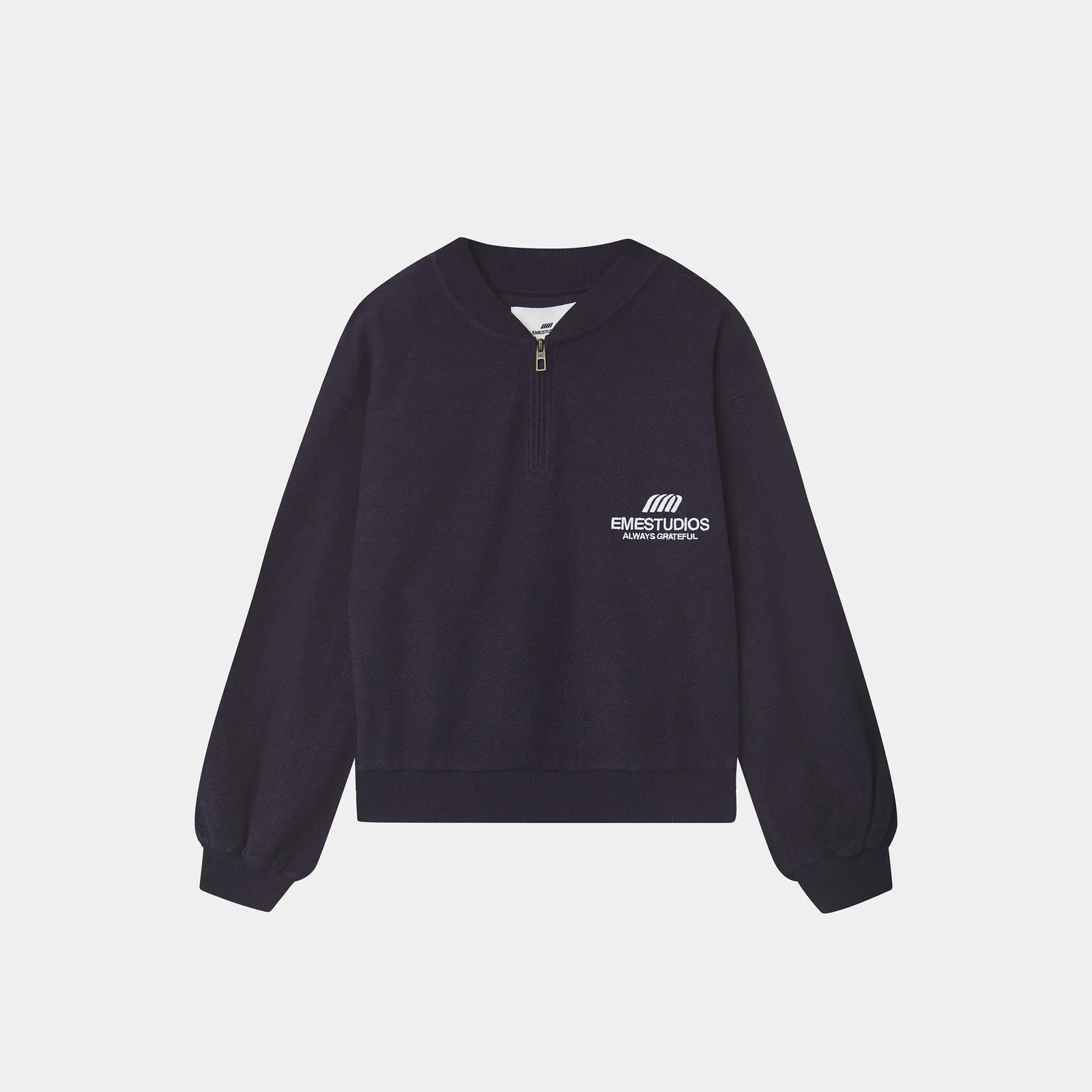 Buzo medio cierre Eme Studios Vanguard Navy