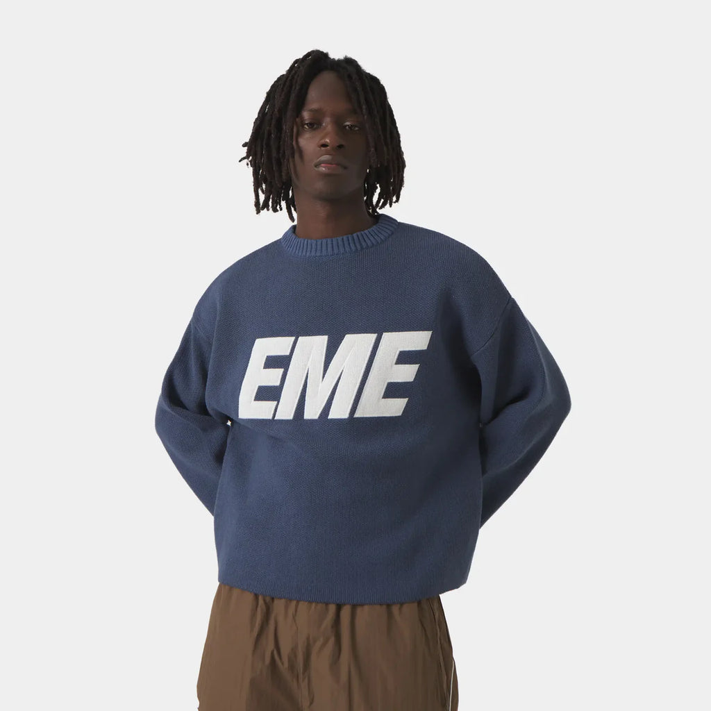 Flux Navy Knit Sweater