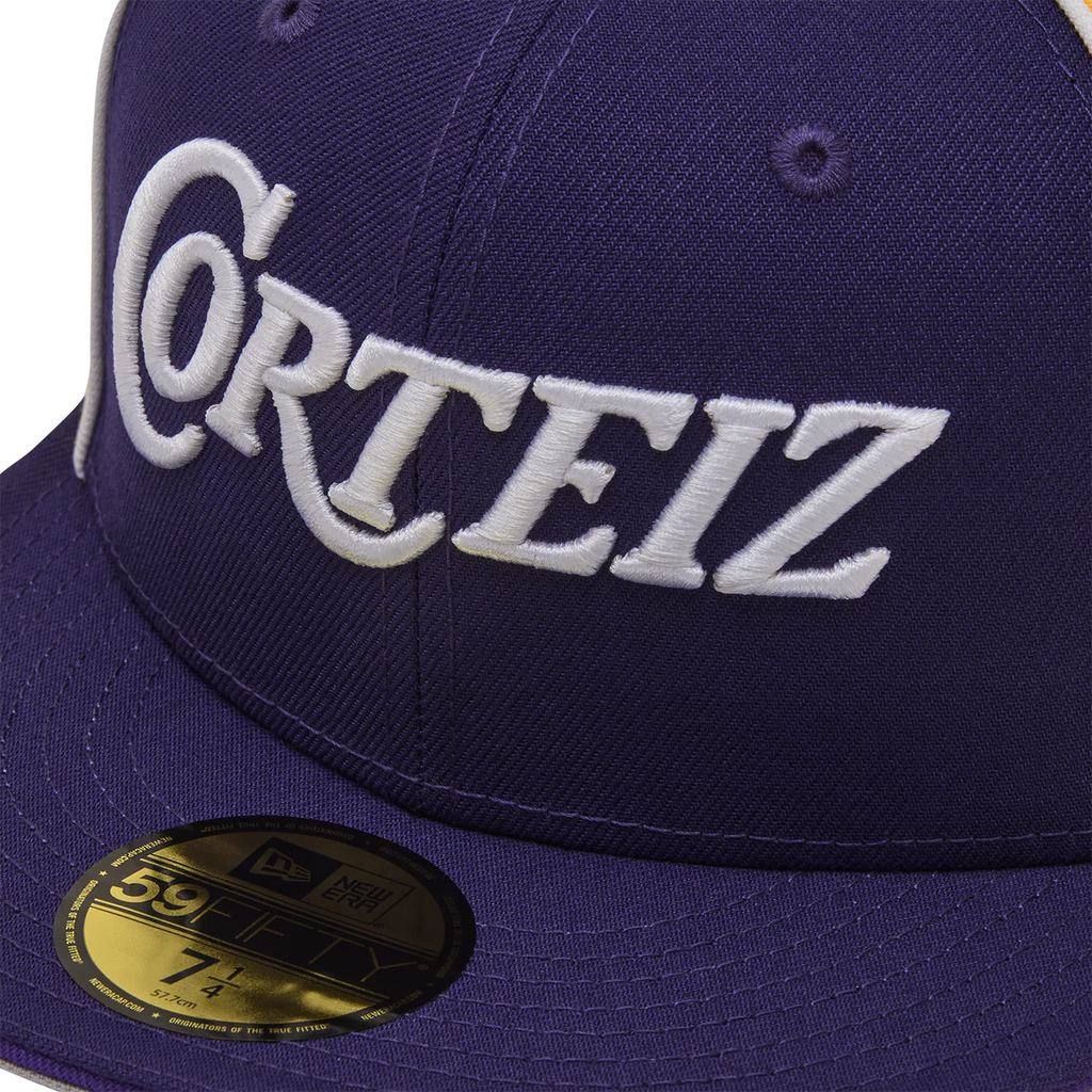 Gorra Corteiz x New Era 59 Fifty Purple/Gold