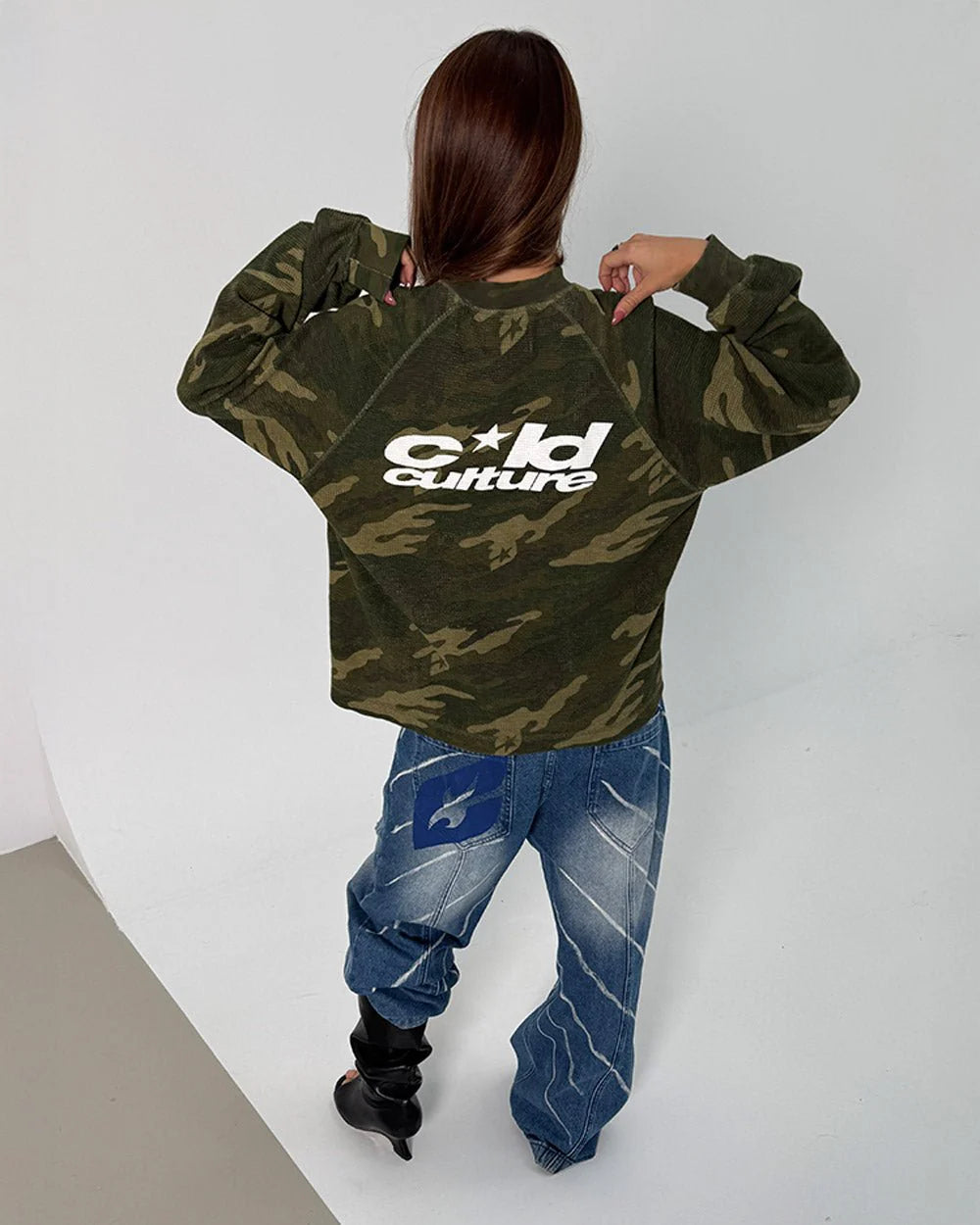 Manga larga térmica Cold Culture “Green Camo”