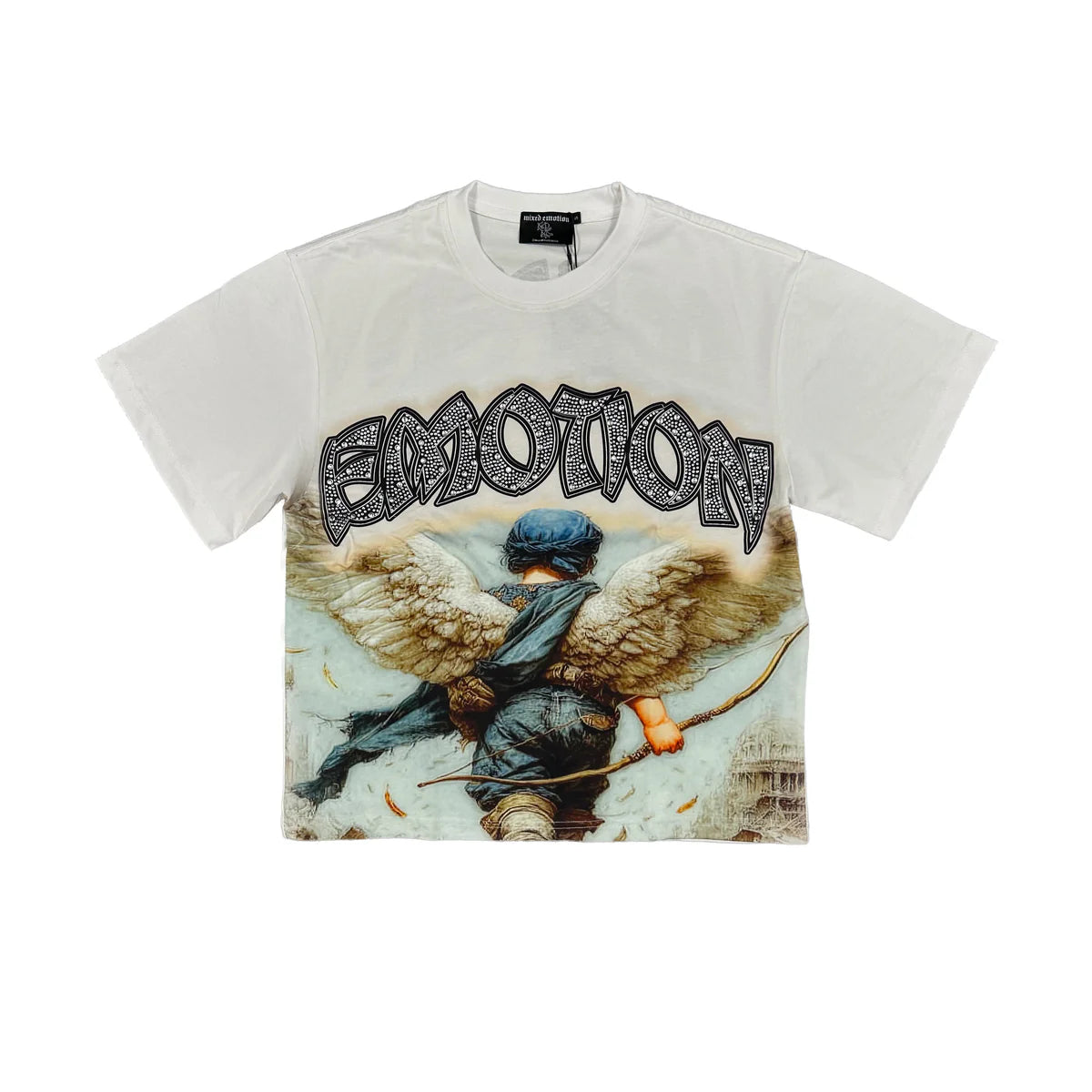Remera Mixed Emotion White “Arch Angel”