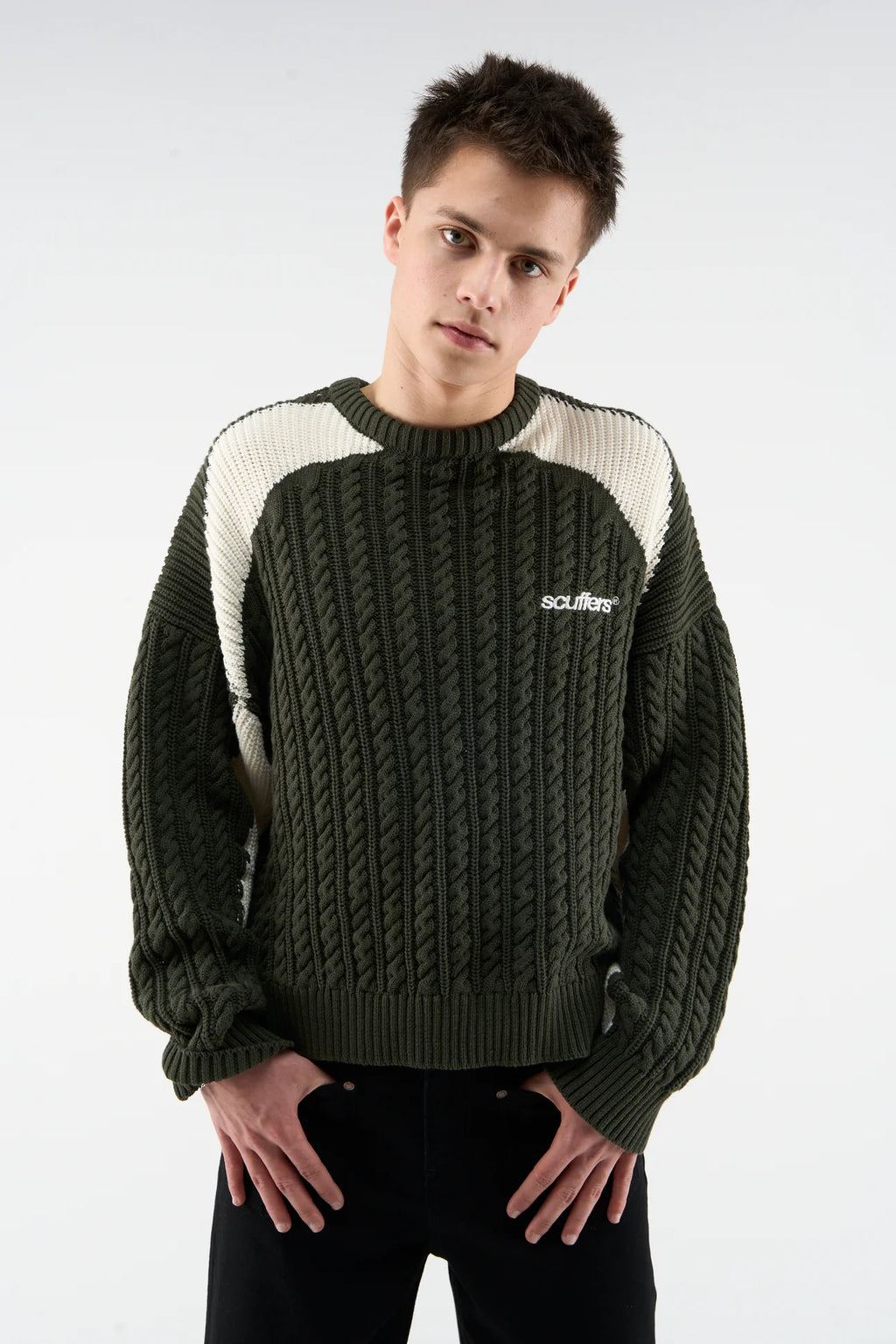 Suéter Verde Scuffers “Essex Green Knit”