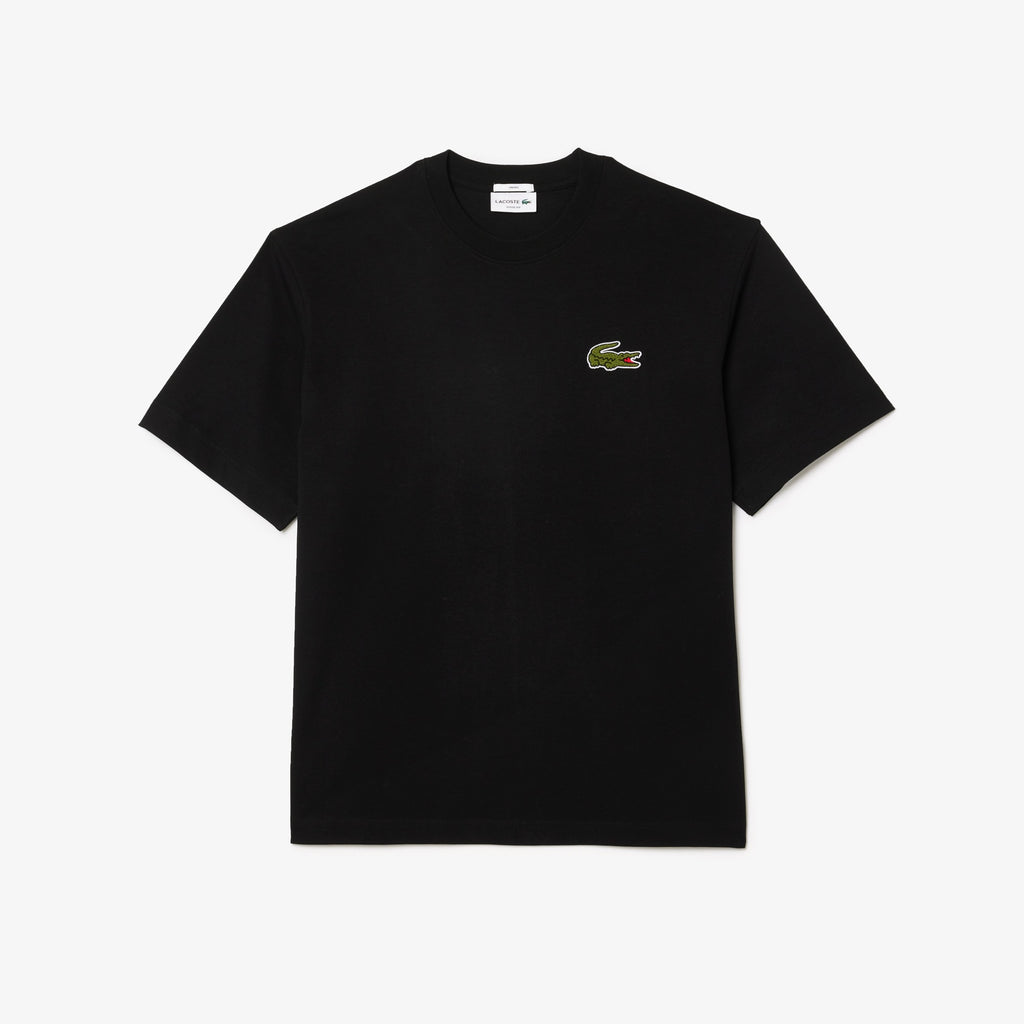 Remera Lacoste Heavy Cotton Black Oversize